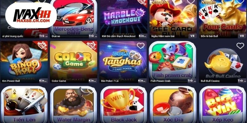 Trải nghiệm thế giới game hấp dẫn tại Max88